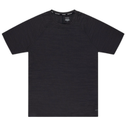 Grid Tex Running Tee | Black HTR | Medium