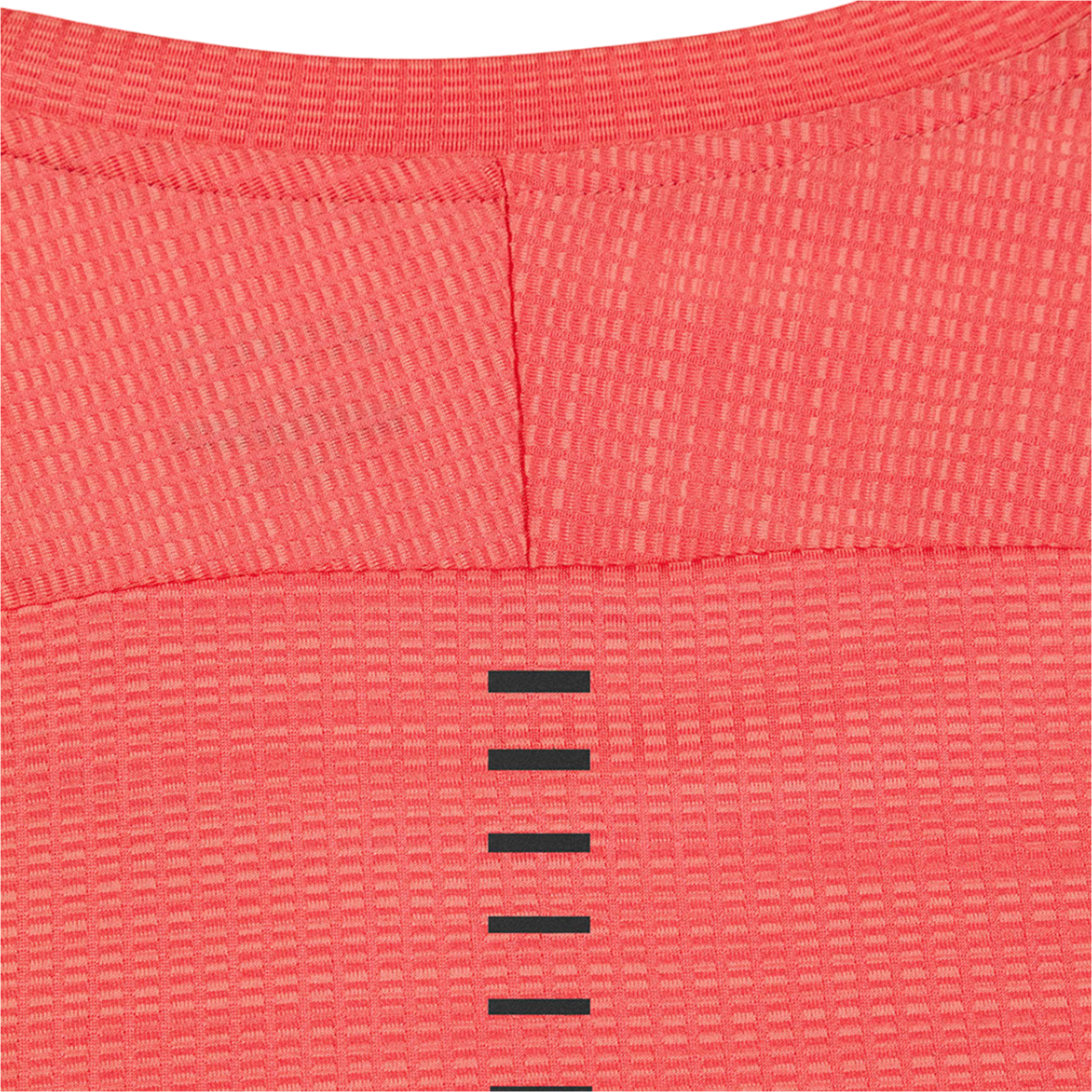 Grid Tex Running Tee | Rouge Red HTR | Small