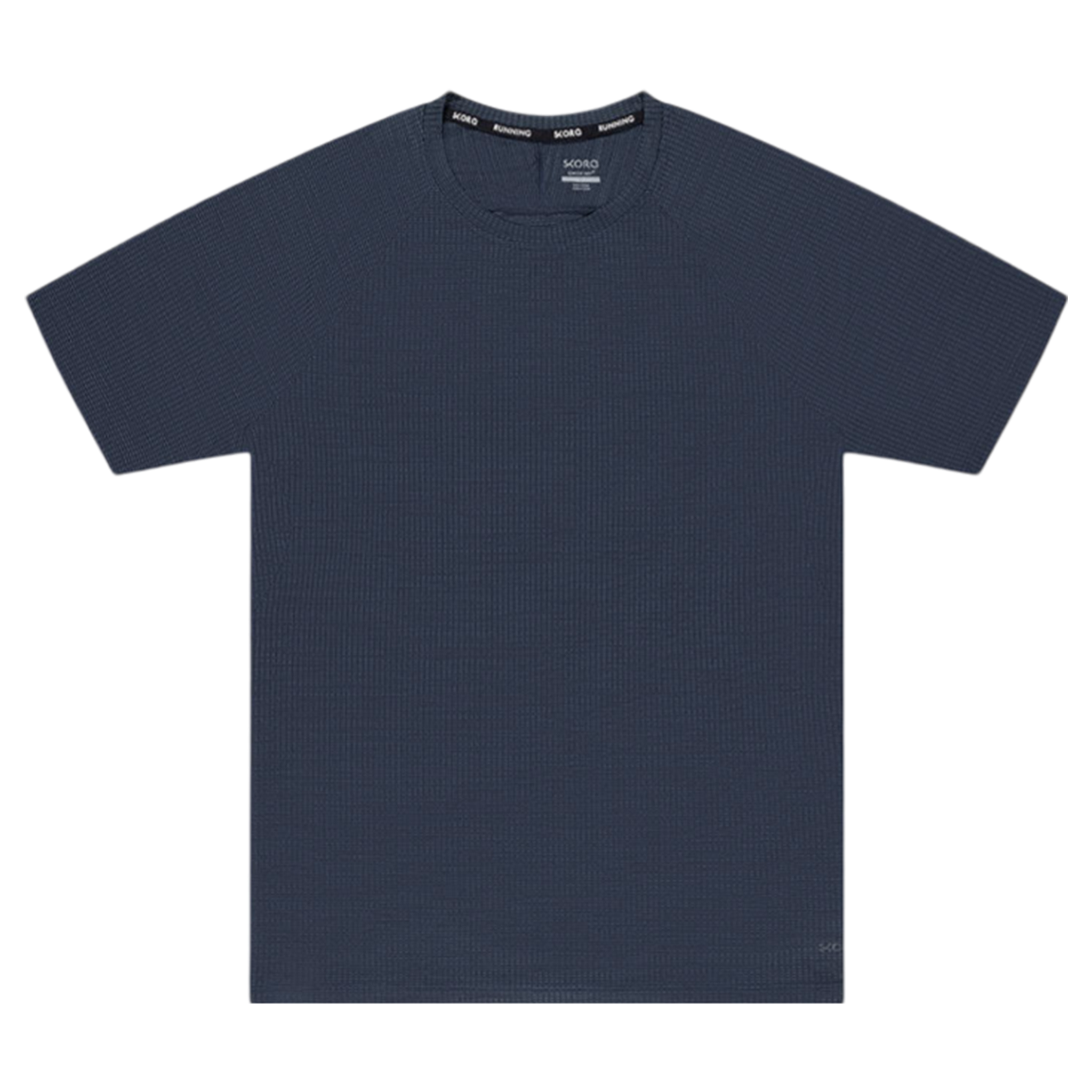 Grid Tex Running Tee | Slate HTR | Small