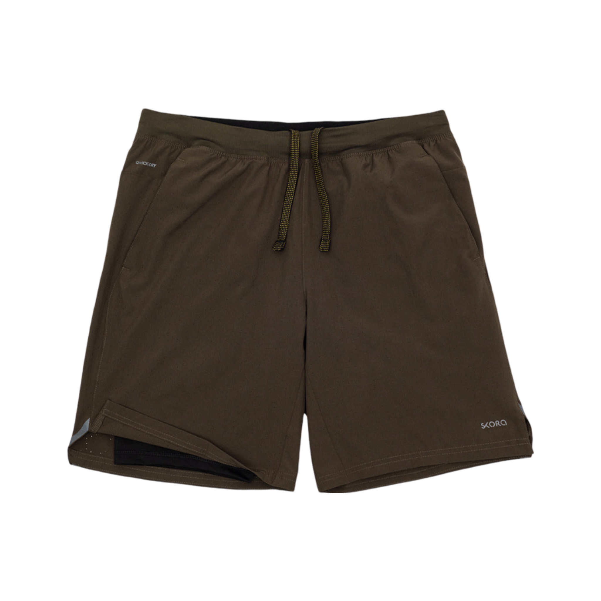 T.H.E Short | Deep Olive, Black